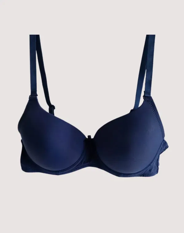 HUF & DEE Women's Wired Three Quarter Padded Bra Navy