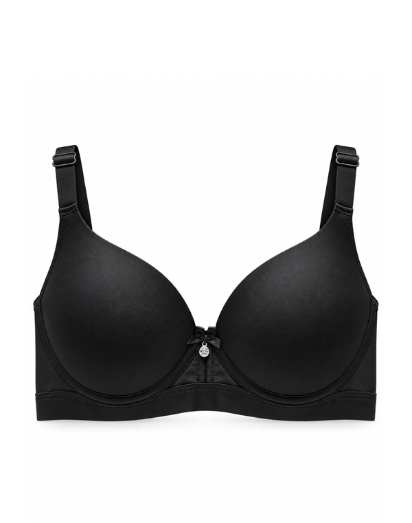 HUF & DEE Women's Full Cup Non-Wired Padded Bra Black