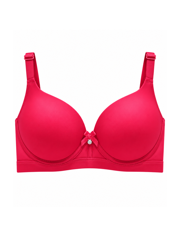 HUF & DEE Women's Full Cup Non-Wired Padded Bra Red