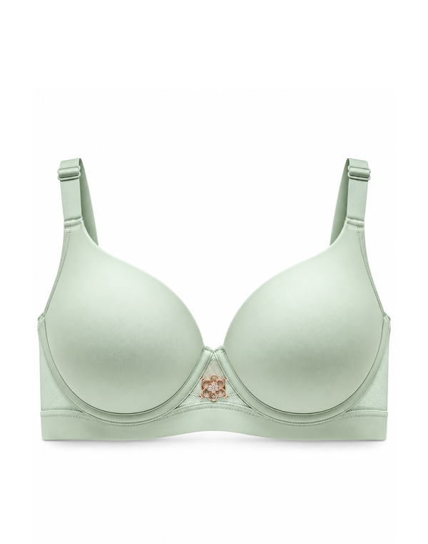 HUF & DEE Women's Full Cup Non-Wired Padded Bra Mint Green