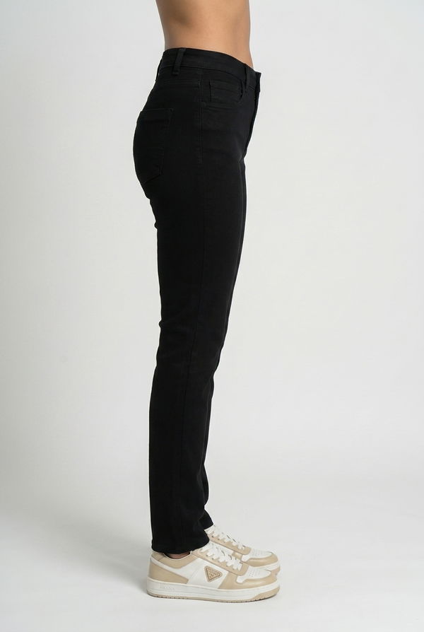HUF & DEE Women's Hight Waist Slim Fit Jeans Black