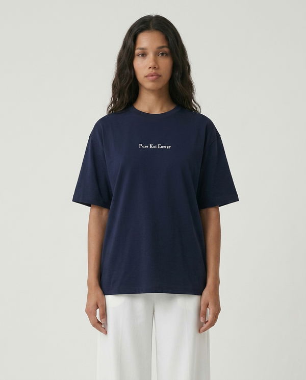 HUF & DEE Women's Oversized T-Shirt Navy