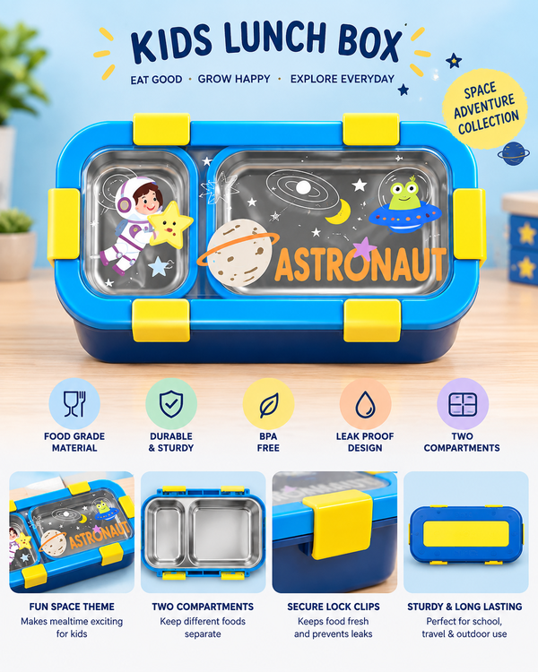 Kids Astronaut Lunch Box