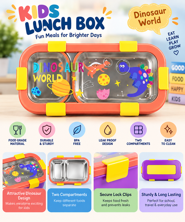 Kids Dinosaur Lunch Box