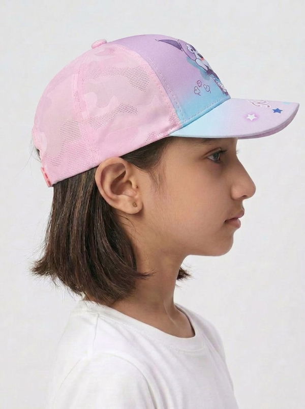 Kids Girls Printed Cap Light Purple