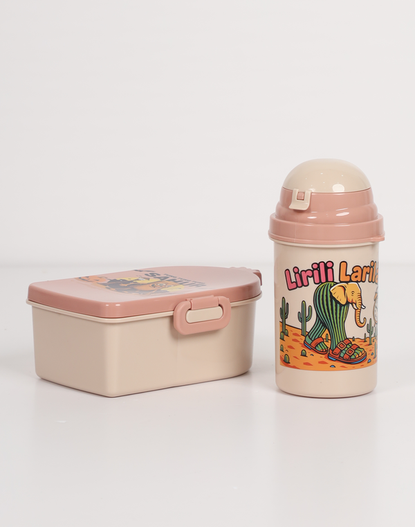 Lunch Box 2 Pcs Set Assorted