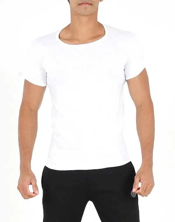 MBRK Men's Round Neck Short Sleeve Vest
