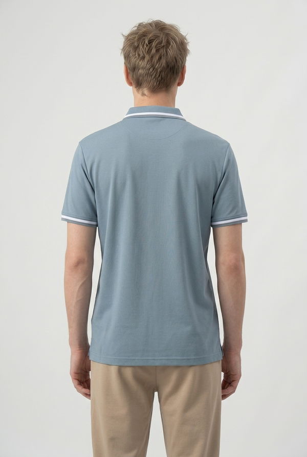 MBRK Men's Regular Fit Polo T-Shirt Light Blue
