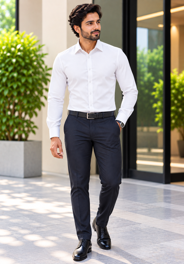 MBRK Men's Slim Fit Formal Shirt