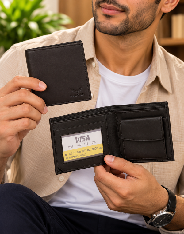 Men's Bill Fold Leather Wallet