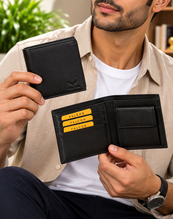 Men's Bill Fold Leather Wallet