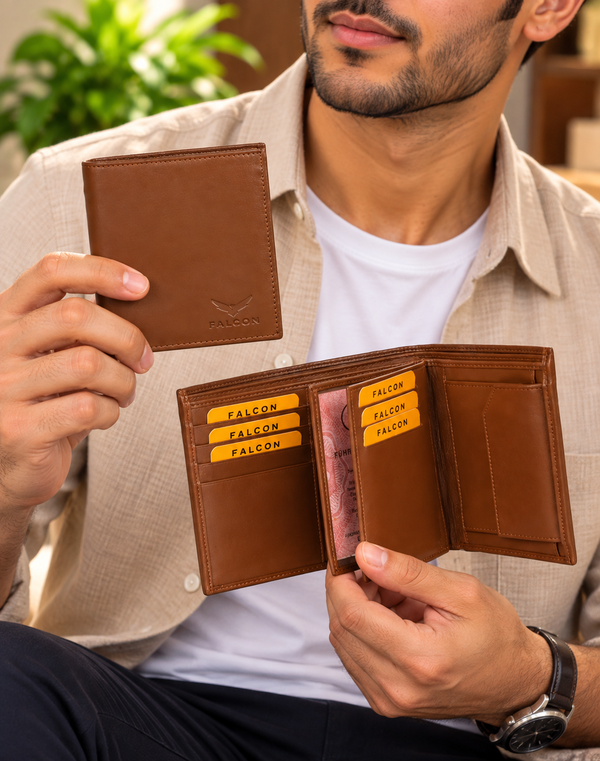Men's Bill Fold Leather Wallet