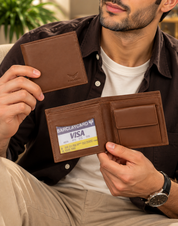 Men's Bill Fold Leather Wallet