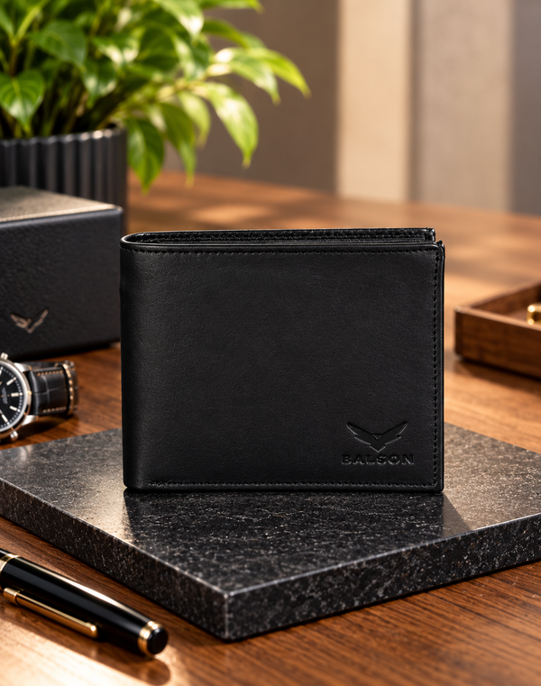 Men's Bill Fold Leather Wallet