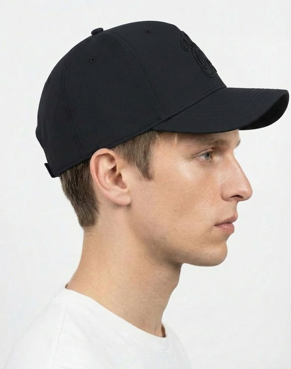 Men's Embroidery Cap Black