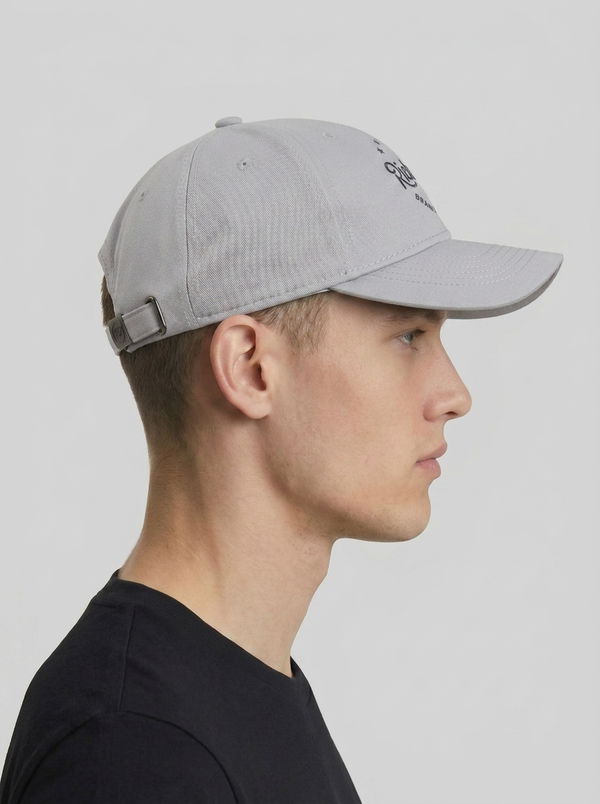 Men's Embroidery Cap Grey