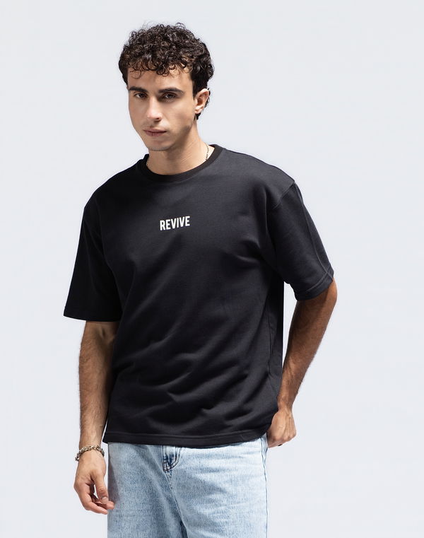 Men's REVIVE Oversized T-Shirt Black