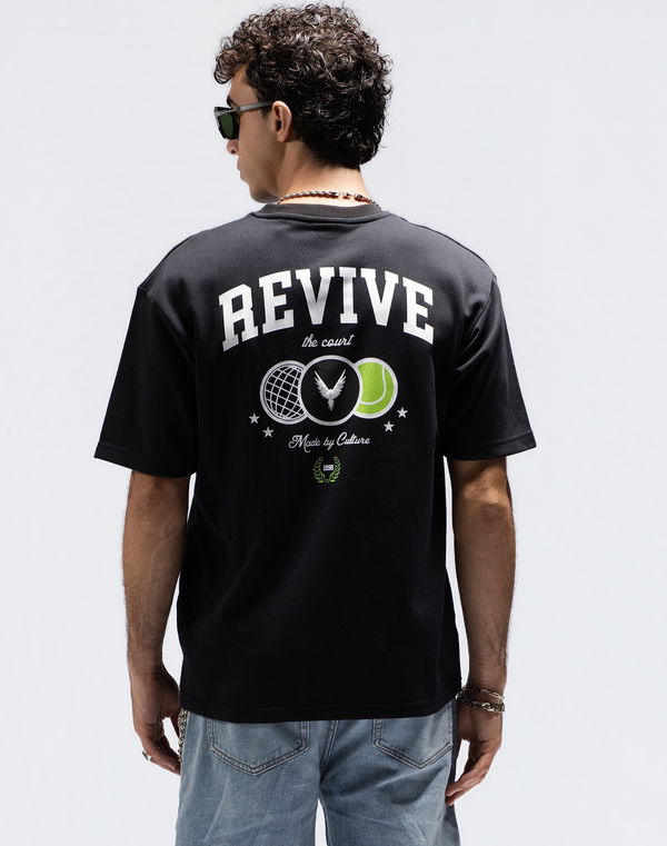 Men's REVIVE Oversized T-Shirt Black