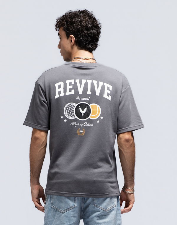 Men's REVIVE Oversized T-Shirt Gray
