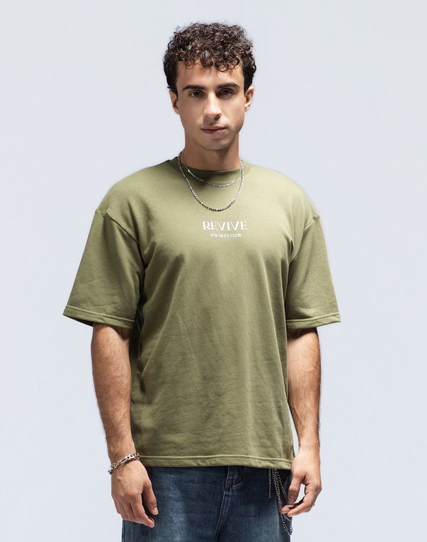 Men's REVIVE Oversized T-Shirt Green