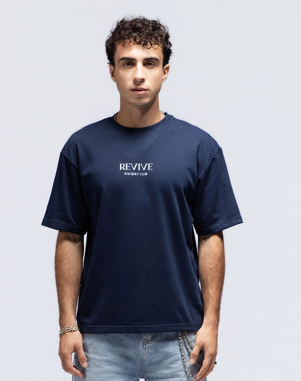 Men's REVIVE Oversized T-Shirt Navy