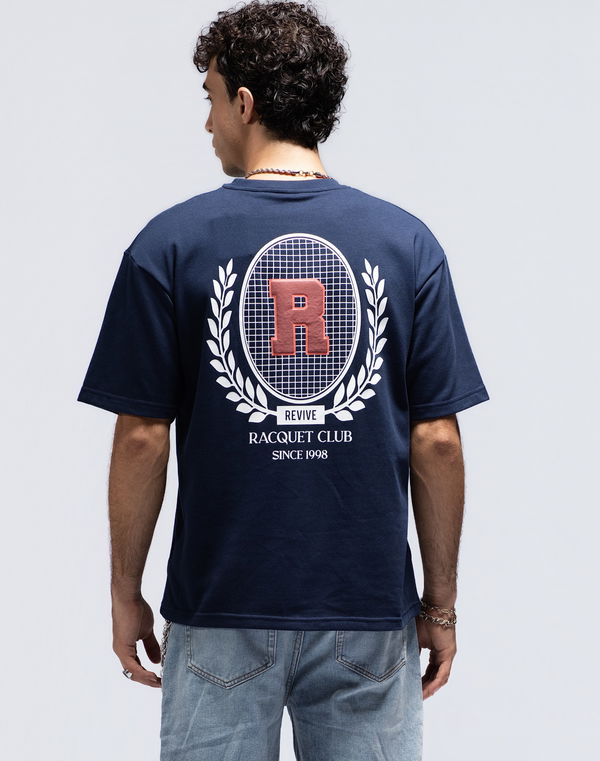 Men's REVIVE Oversized T-Shirt Navy