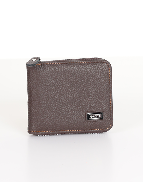 Men's Synthetic Bill Fold Wallet Coffee