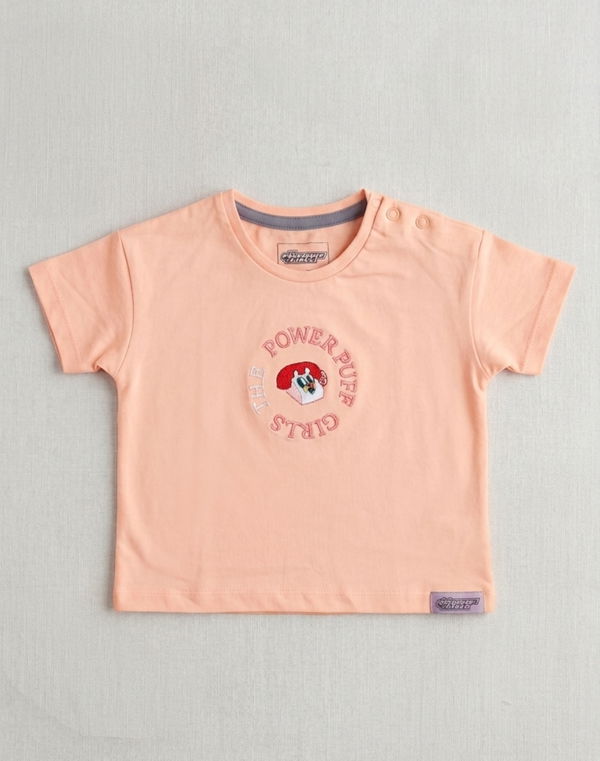 NOLIMIT BLOSSOM FAIRY GARDEN Baby Girls Crew Neck T-Shirt Peach