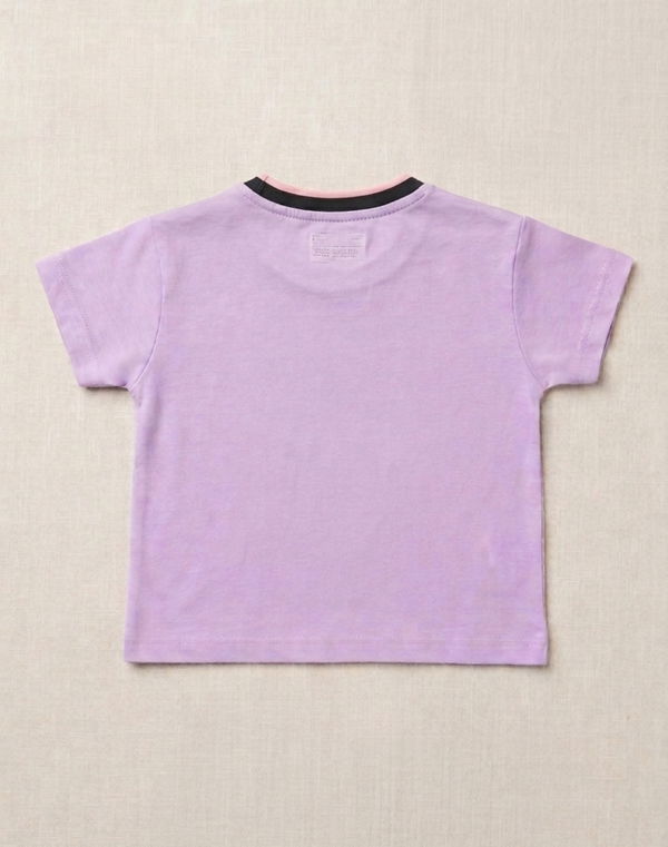 NOLIMIT BLOSSOM FAIRY GARDEN Girls Crew Neck Plain Short Sleeve T-Shirt Lavender