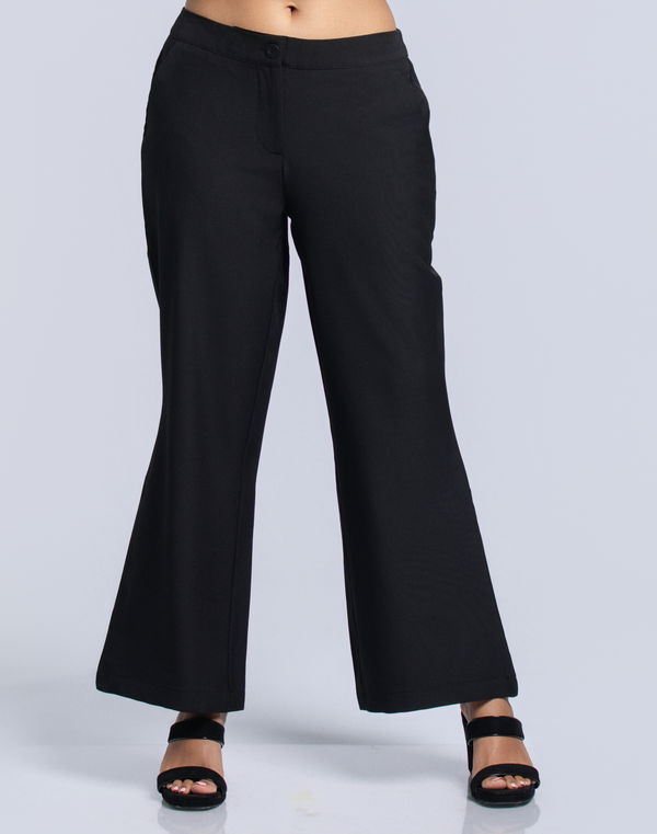 NOLIMIT CLASSIC TRANQUILITY Women's Boot Cut Formal Pant Black