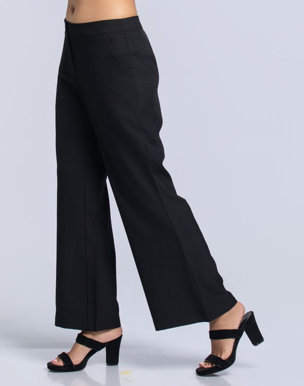 NOLIMIT CLASSIC TRANQUILITY Women's Boot Cut Formal Pant Black