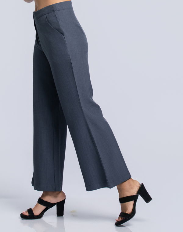 NOLIMIT CLASSIC TRANQUILITY Women's Boot Cut Formal Pant Charcoal