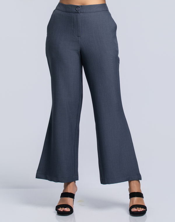 NOLIMIT CLASSIC TRANQUILITY Women's Boot Cut Formal Pant Charcoal