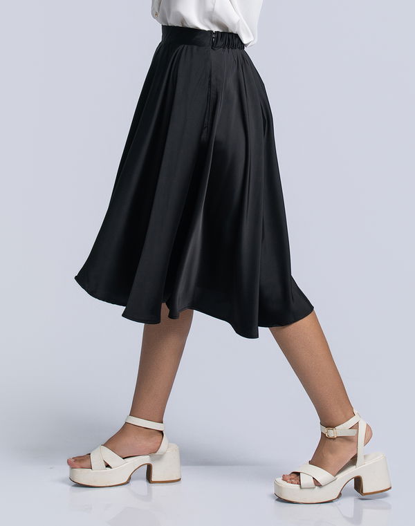 NOLIMIT CLASSIC TRANQUILITY Women's Mid Length Formal Skirt Black