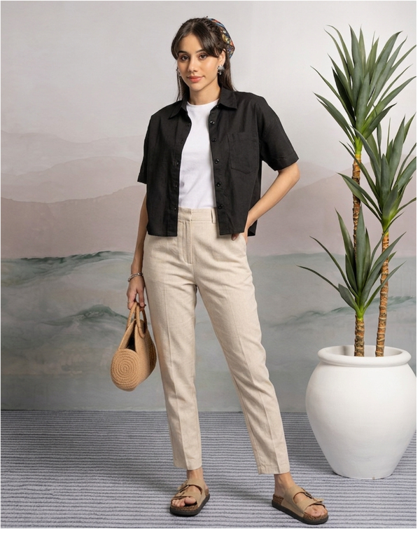 NOLIMIT COTTON RANGE Women's Shirt Collar Casual Blouse
