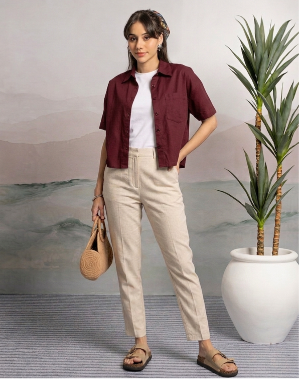 NOLIMIT COTTON RANGE Women's Shirt Collar Casual Blouse