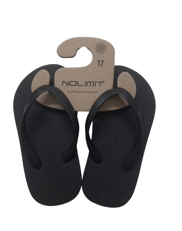 NOLIMIT Children V-Strap Flip Flops Black