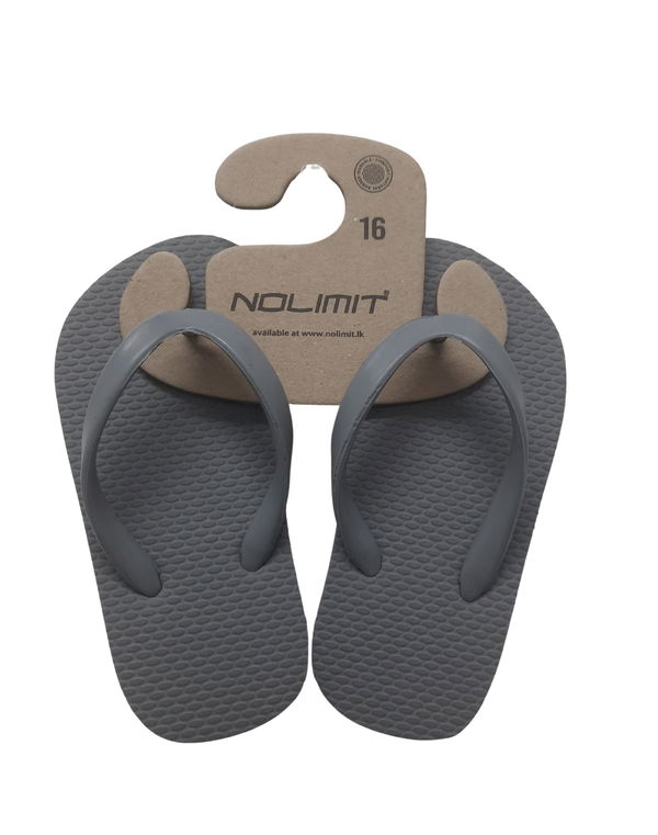 NOLIMIT Children V-Strap Flip Flops Gray