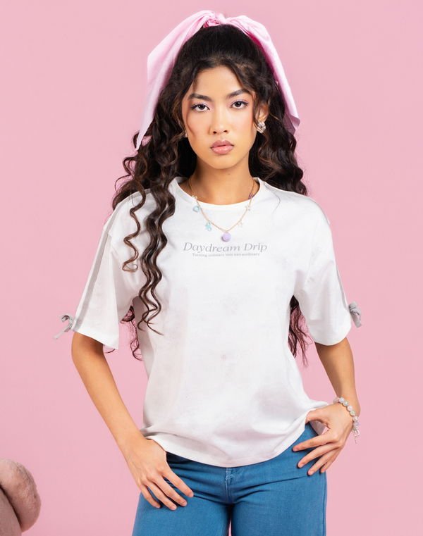NOLIMIT DAYDREAM DRIP Girls Oversized T-Shirt Gray