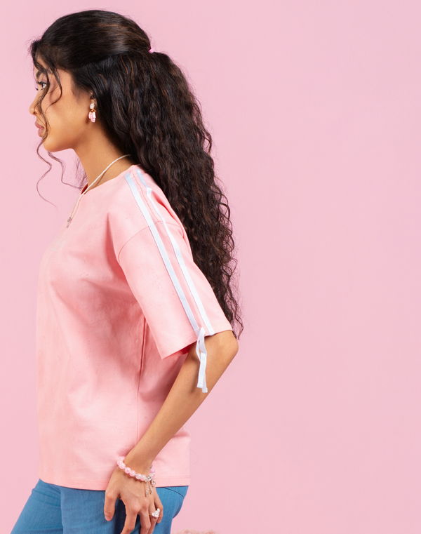NOLIMIT DAYDREAM DRIP Girls Oversized T-Shirt Pink
