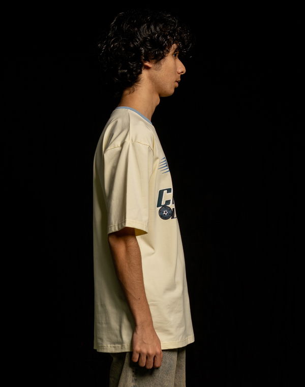 NOLIMIT FOOTBALL KICKOFF Boys Oversized T-Shirt Beige