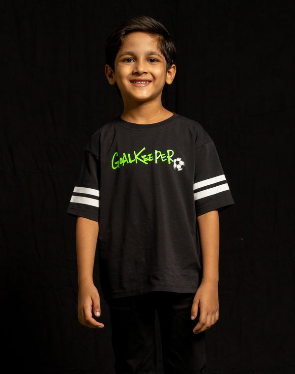 NOLIMIT FOOTBALL KICKOFF Boys Oversized T-Shirt Black