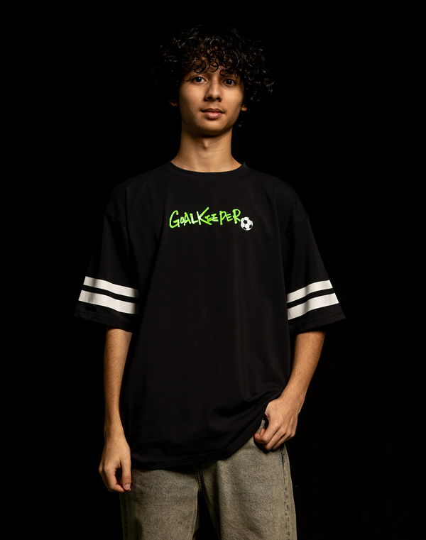 NOLIMIT FOOTBALL KICKOFF Boys Oversized T-Shirt Black