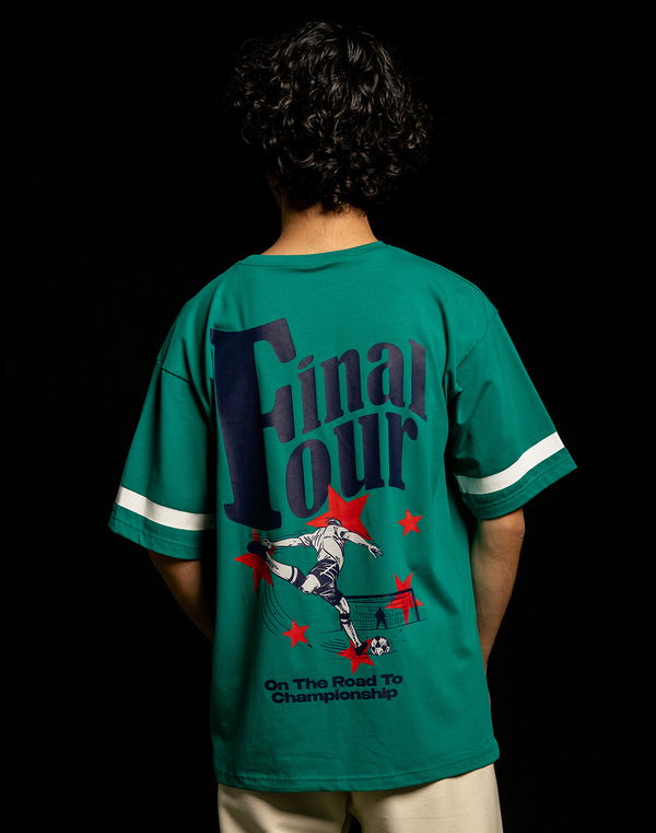 NOLIMIT FOOTBALL KICKOFF Boys Oversized T-Shirt Green