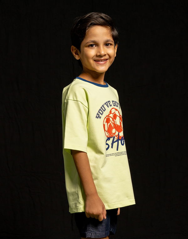 NOLIMIT FOOTBALL KICKOFF Boys Oversized T-Shirt Mint