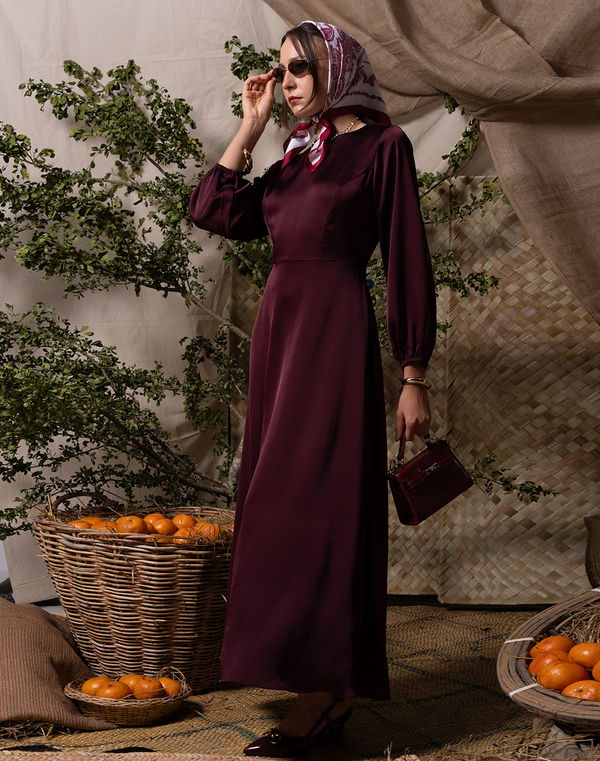NOLIMIT HAJ MODEST Casual Dress Wine Red