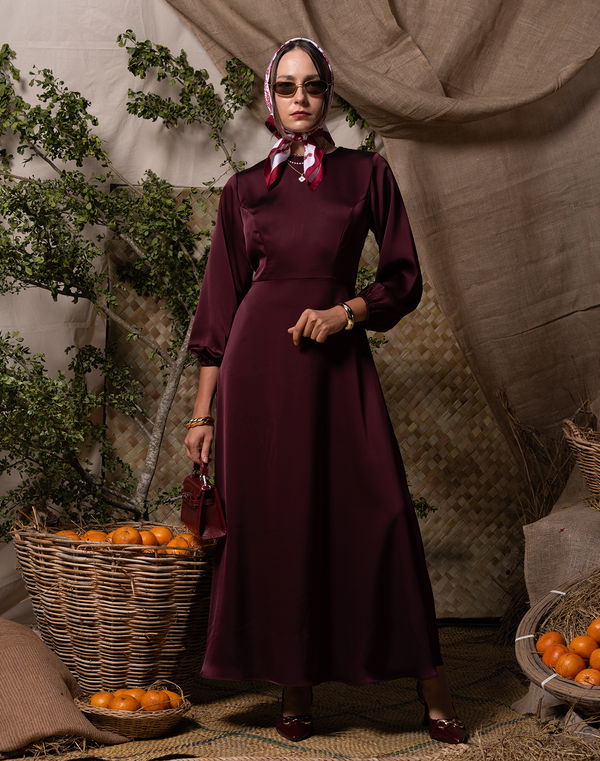 NOLIMIT HAJ MODEST Casual Dress Wine Red