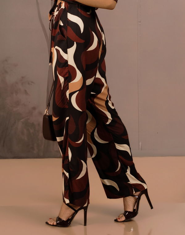 NOLIMIT HAJ MODEST Printed Casual Pant Maroon