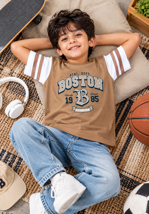 NOLIMIT HOME RUN Oversized T-Shirt Brown
