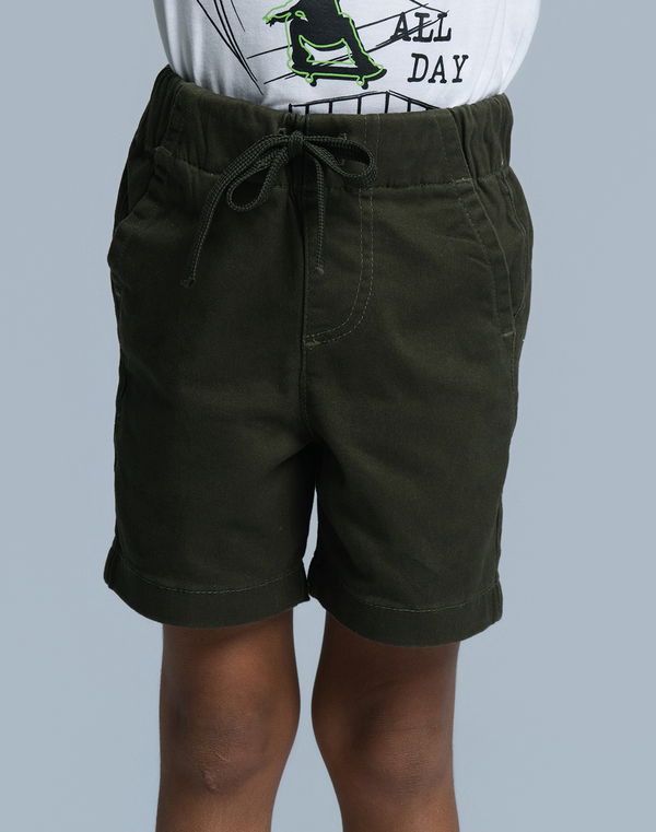 NOLIMIT Kids Boys Plain Short Olive